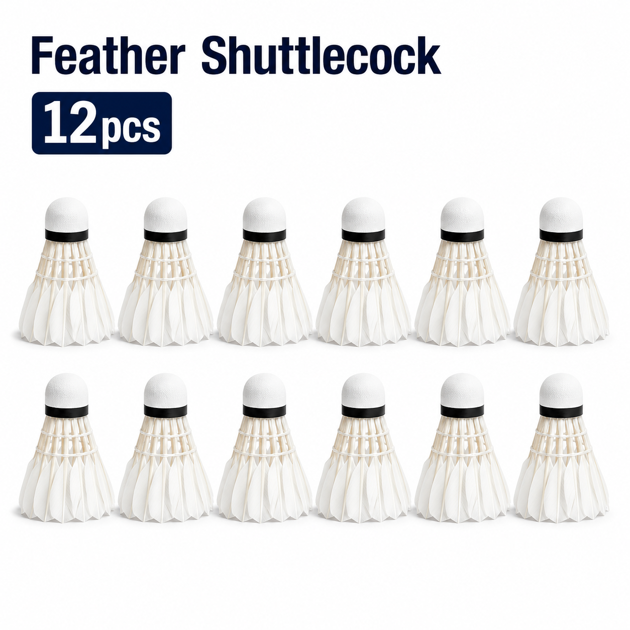 Feather Shuttlecock 12pcs